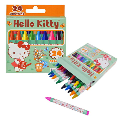 ハローキティ クレヨン 24色 19767 くれよん 文具 文房具 塗り絵 ぬりえ お絵かき おえかき キャラクター 雑貨 グッズ おもちゃ CRAYONS 輸入品 インポート 60097