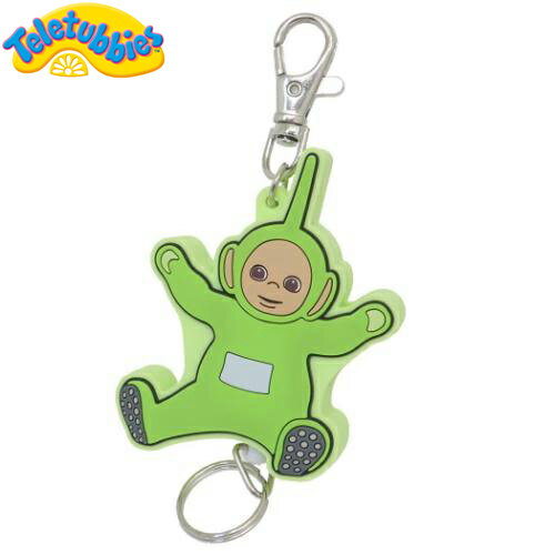 テレタビーズ ラバー リール キーホルダー ( ディプシー ) 20027 キーチャーム チャーム 伸びる キーチ..