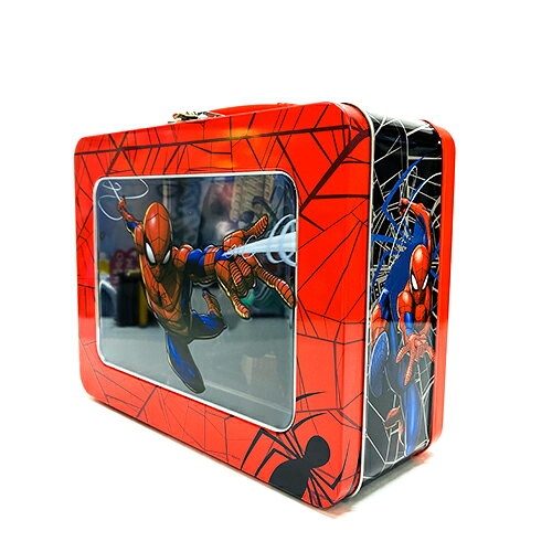 スパイダーマン フロント クリア ティン ボックス 20095 小物入れ ケース 箱 BOX マーベル キャラクター グッズ ティン缶 ブリキ カンカン 輸入品 インポート 雑貨 MARVEL StSPIDER-MAN Tin Lunchbox 86891