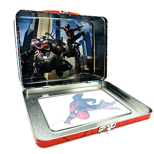 スパイダーマン フロント クリア ティン ボックス 20095 小物入れ ケース 箱 BOX マーベル キャラクター グッズ ティン缶 ブリキ カンカン 輸入品 インポート 雑貨 MARVEL StSPIDER-MAN Tin Lunchbox 86891