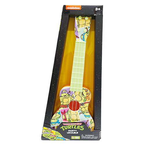 キャラクター雑貨 ポップルのタートルズ パーティー ウクレレ 20102 おもちゃ 楽器 ギター 4弦 こども 子ども 幼児 男の子 女の子 ミュータントタートルズ 忍者 TMNT キャラクター グッズ インポート 輸入品｜アングル2