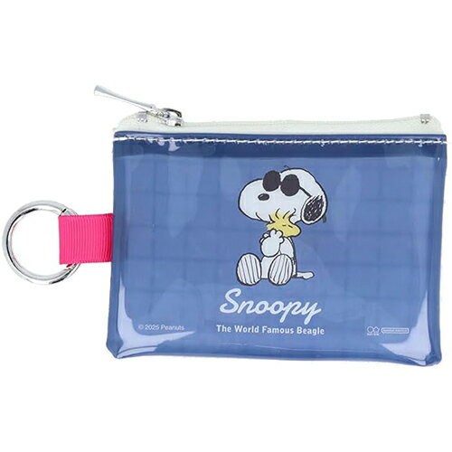 スヌーピー カラビナ付 ミニポーチ ( ジョー・クール ) 20165 ポーチ 小物入れ クリア 透明 ビニールポーチ キャラクター グッズ 雑貨 SNOOPY...