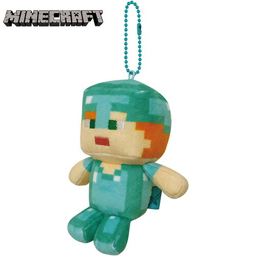 マインクラフト ボールチェーン マスコット ( ダイヤモンド アレックス ) 20322 マイクラ グッズ Minecraft ゲーム キャラクター マイクラグッズ Alex ぬいぐるみ ゲームキャラ アイテム ケイカンパニー MCT-BM9-DAL(3)