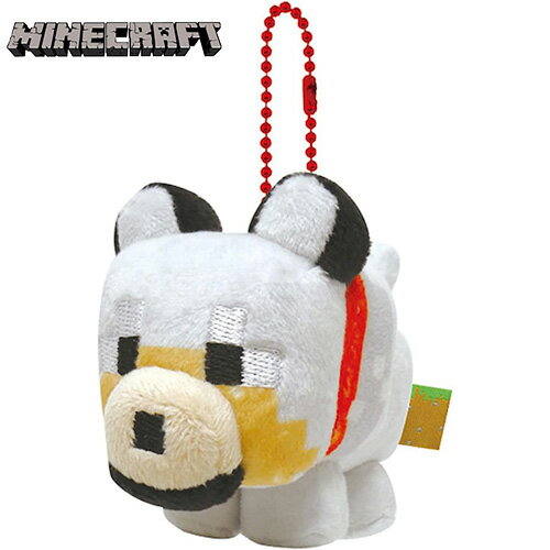 マインクラフト ボールチェーン マスコット ( オオカミ ) 20326 マイクラ グッズ Minecraft ゲーム キャラクター マイクラグッズ おおかみ 狼 ぬいぐるみ ゲームキャラ アイテム ケイカンパニー MCT-BM9-OK