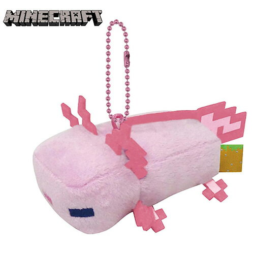マインクラフト ボールチェーン マスコット ( ウーパールーパー ピンク ) 20329 マイクラ グッズ Minecraft ゲーム キャラクター マイクラグッズ Axolotl Mob ぬいぐるみ ゲームキャラ アイテム ケイカンパニー MCT-BM9-UP