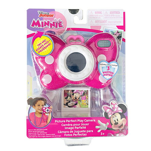 ミニー プレイ カメラ 18894 おもちゃ ディズニー ミニーマウス 音が鳴る 光る カメラマンごっこ かわいい ピンク ラメ 女の子 DisneyJunior 輸入品 インポート 89901