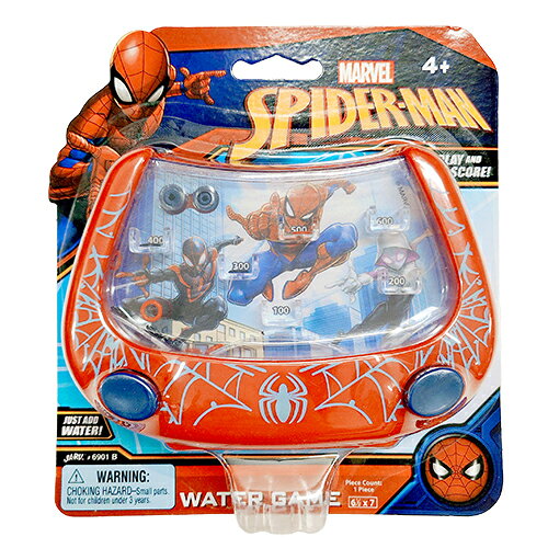 スパイダーマン ウォータゲーム 手持ち輪投げ 20077b おもちゃ 玩具 わなげ 子供 こども 男の子 キャラクター グッズ ポータブル マーベル MARVEL Water Game SPIDER-MAN 輸入品 6901B