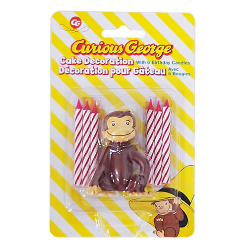 おさるのジョージ ケーキデコレーション & バースデーキャンドル 20479 キュリアスジョージ ケーキトッ..