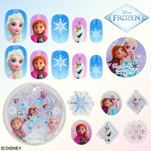 アナと雪の女王 ネイルチップ & リング セット 20503 コスメ キッズコスメ アクセサリー 指輪 着け爪 子供 おしゃれ かわいい 幼児 女の子 ギフト ディズニー プリンセス キャラクター グッズ 雑貨 SHO-BI DN31958