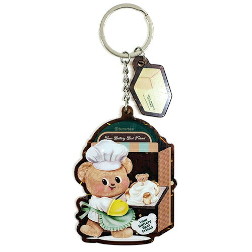 Rakuten - バターベア アクリル キーチェーン ( BR クッキング ) 20624b Butter bear キーホルダー キーチャーム アクキー かわいい タイ くま クマ ノーン・ヌーイ キャラクター グッズ 雑貨 輸入 HY858