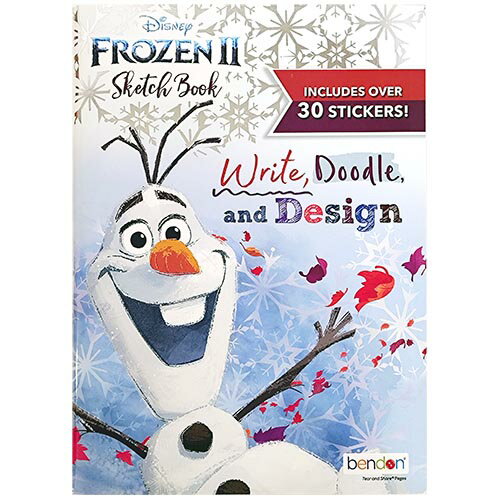 Rakuten - アナと雪の女王2 スケッチブック アクティビティーブック シール付き 20640 FROZEN2 アナ雪 アナ雪2 ワークブック 女の子 アナ エルサ オラフ 英語 知育教材 ディズニー Disney キャラクター グッズ インポート 海外 輸入品