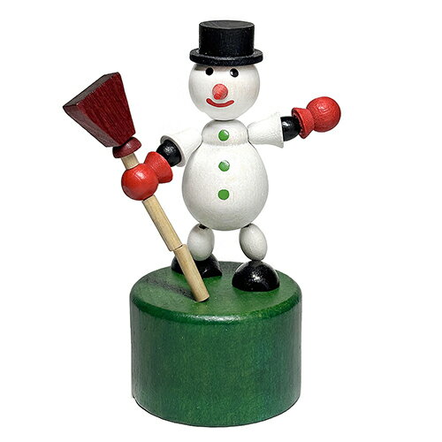 DETOA 木製 プッシュトイ ( 雪だるま ) pud1040 限定 復刻品 インテリア 雑貨 置物 おもちゃ 木 チェコ 東欧 グッズ 輸入 かわいい お..