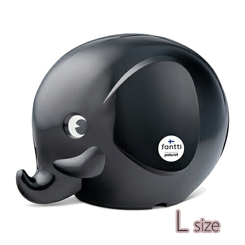 Rakuten - Fantti エレファント バンク ( L ) ブラック pud1052 貯金箱 ちょきんばこ BANK ゾウ ぞう 象 Black 黒 モノトーン 北欧 雑貨 インテリア フィンランドMK30304