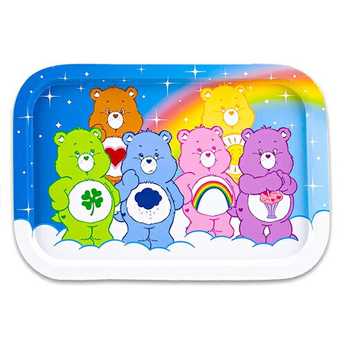 Rakuten - ケアベア ティン スクエア トレイ ( ブルー 6ベア ) 20663b おぼん トレー お盆 CareBears キャラクター グッズ ティン缶 ブリキ 缶 輸入品 インポート 雑貨 Care Bears Serving Tray 88806