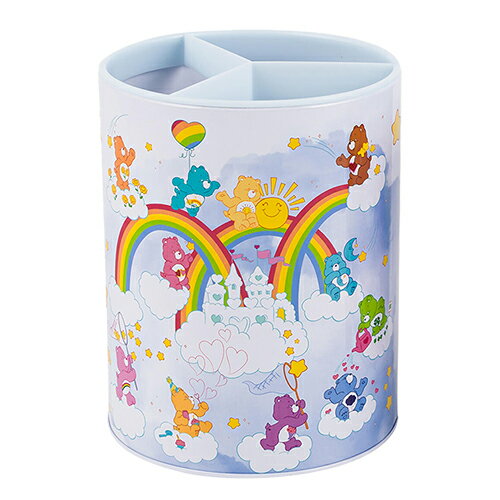 ケアベア ティン 収納 ホルダー ( ホワイト ) 20664a 入れ物 収納 ブリキ CareBears キャラクター グッズ ティン缶 キッチン デスクまわり カンカン 輸入品 インポート 雑貨 Care Bears Utensil Holder 88811