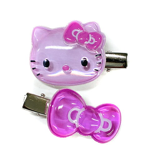 ハローキティ ぷっくりったい ヘアクリップ 2個入り ( ピンク ) 20833 キティちゃ...