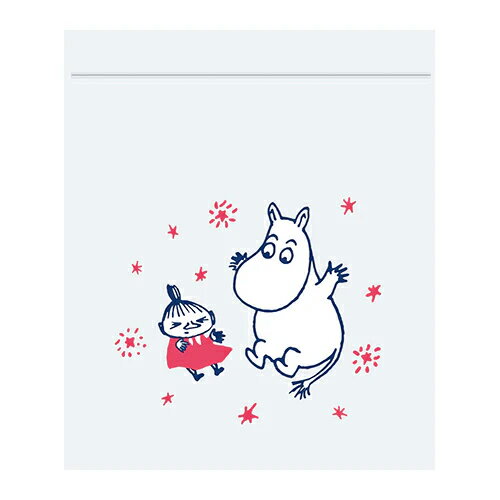 ムーミン ジッパーバッグ M 5枚入り ( ジャンプ PI ) MV655 21115 MOOMIN 小物入れ 温泉 旅行 銭湯 アメニティー グッズ ビニールバッグ 袋 キャラクター グッズ インディゴ 雑貨 かわいい