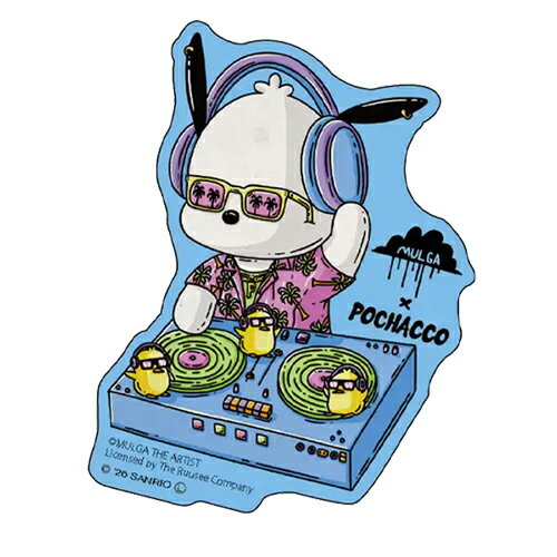 Rakuten - モルガ × サンリオキャラクターズ ステッカー ( ポチャッコ ) 21157 シール ぽちゃっこ POCHACCO MULGA コラボ おしゃれ かわいい サンリオ MUSA-ST-PC
