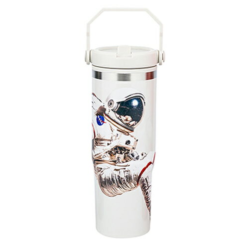 Rakuten - NASA タンブラー30oz ( 宇宙飛行士 ホワイト ) 21210b 水筒 ハンドル付き ストロー 白 ナサ 宇宙 グッズ 雑貨 NASA Astronaut 30oz Tumbler 輸入品
