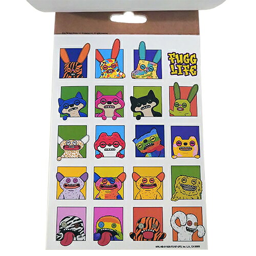 キャラクター雑貨 ポップルのファグラー ステッカー パッド 4シート 21244 シール ご褒美シール ごほうび 装飾 デコレーション 文具 文房具 キャラクター グッズ 雑貨 Fuggler Stickers 輸入品 インポート｜アングル3