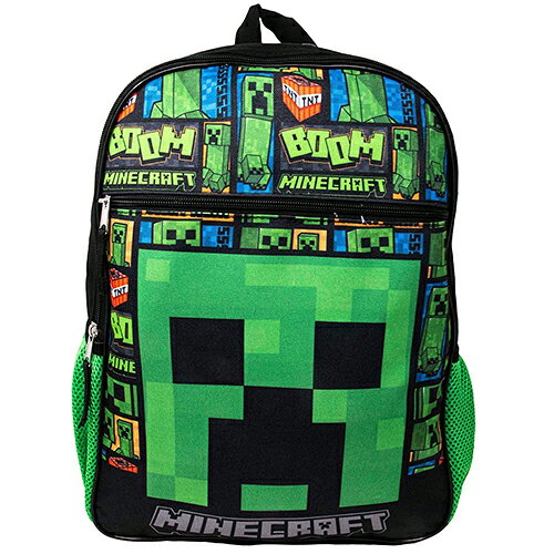 マインクラフト リュック 16インチ ( クリーパーフェイスアップ ) 21257 マイクラ バッグ リュックサック バックパック キッズ 男の子 ゲーム キャラクター グッズ 雑貨 Minecraft 16