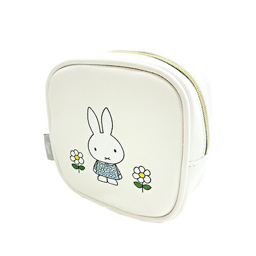 Rakuten - MIFFY CELEBRATION スクエア ポーチ ( アイボリー ) 21327 ミッフィー ポーチ ミニポーチ 化粧ポーチ おしゃれ 収納 絵本 かわいい ディックブルーナ キャラクター グッズ 雑貨 MIFF-260B