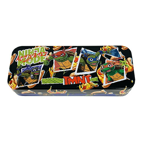 タートルズ 缶 ペンケース ( NINJA MODE ) 21231b ペンケース 筆箱 ふでばこ 缶ペン グッズ 文具 文房具 忍者 Teenage Mutant Ninja Turtles Tin Pencil Case かわいい キャラクター 雑貨 インポート 輸入