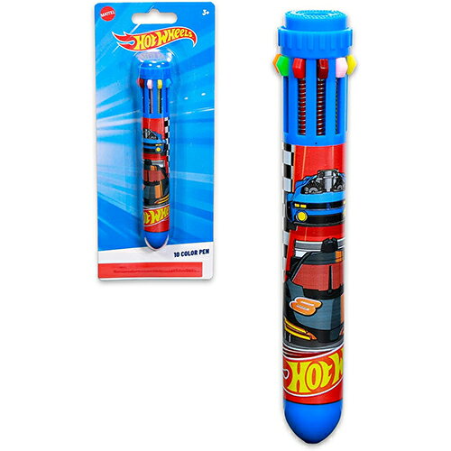 ホットウィールズ 10色 ボールペン 21254 ペン カラーペン 文房具 文具 ステーショ...