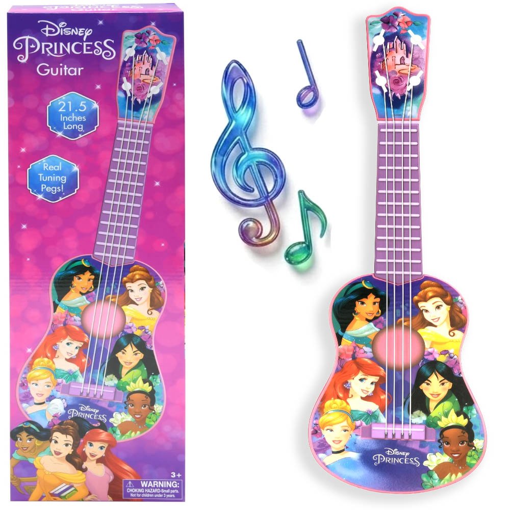 ディズニープリンセス ギター 21.5インチ 21269 おもちゃ 楽器 キッズ 子供 こども 子ども 女の子 ベル アリエル ジャスミン シンデレラ ティアナ キャラクター グッズ インポート 輸入品