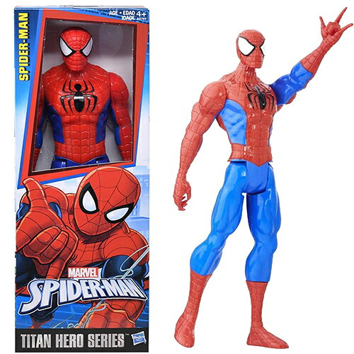 Spider-Man Doll Figure 11" TITAN HERO 21457 Toy Plastic Marvel American Comic Hero Collection Boys Character Goods MARVEL SPIDER-MAN 12" Figure Imported B9760