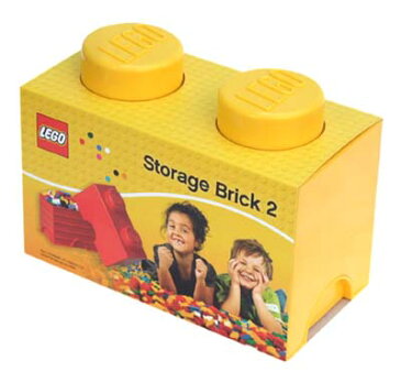 【ポイント5倍】LEGO　レゴ　ストレージボックス2　イエロー ブロック　おもちゃ　グッズ　公式　おもちゃ　ケース メール便不可