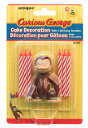 おさるのジョージ(キュリアスジョージ) バースデーフィギュア&キャンドル 2416 Curious George 誕生日 ケーキ デコレーション 装飾 ろうそく...