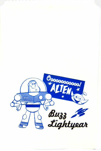 トイストーリー フラットバッグ (S) バズ BL/WH 10枚入り DP128 10483 平袋 紙袋 ラッピング 袋 包装 ディズニー キャラクター グッズ...