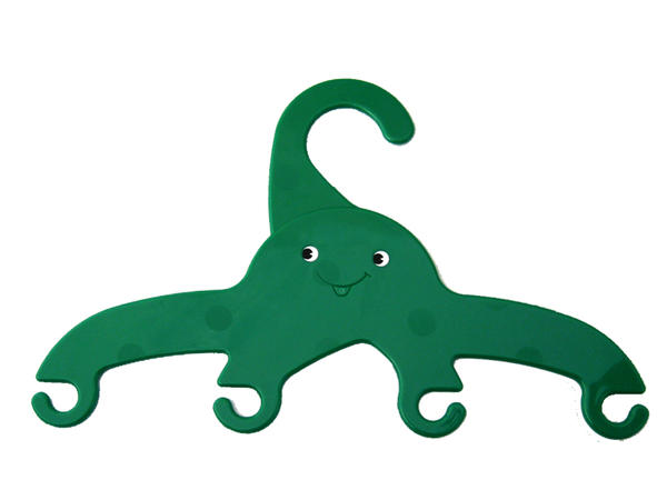 キッズハンガー （オクトパス）グリーン pud085 北欧 北欧雑貨 フィンランド たこ 海の生き物 子供用 ..