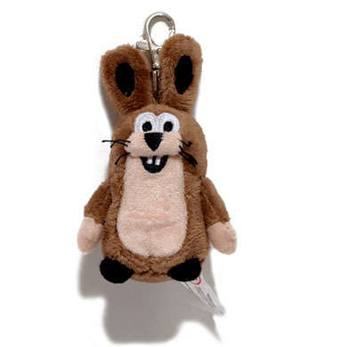 クルテク ミニ キーホルダー ( ウサギ ) pud095 Krtek チェコ 雑貨 グッズ ぬいぐるみ マスコット キーチェーン 絵本 もぐらくん うさぎ キャラクター メール便不可のサムネイル