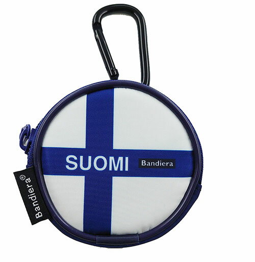 Other - Bandiera (バンディエラ）コインケース フィンランド 15274 （BCO-011）フィンランド国旗 FINLAND カラビナ財布 地図 小物入れ イヤホンケース ポーチ 雑貨 グッズ ギフト プレゼント 誕生日 送料込み メール便配送【10】【ss】