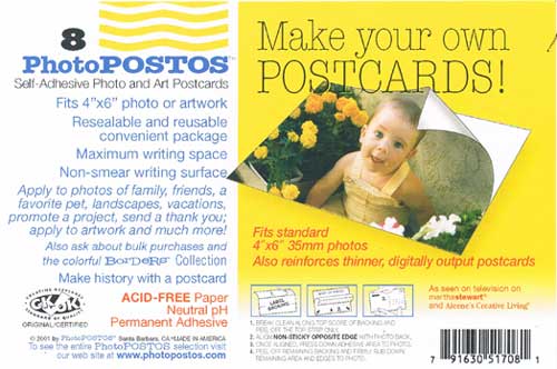 フォトポスト ブランク(無地) 【8枚入り】 送料無料 メール便配送 820