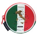 Bandiera (バンディエラ) コインケース イタリア 8426（BCO-005） イタリア国旗 トリコローレItaria italy Tricolore カラビナ財布 地図 小物入れ イヤホンケース ポーチ 雑貨 グッズ ギフト プレゼント 誕生日 送料込み メール便配送