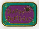 フォイルステッカー Happy Birthday ゴールド sthb シール 箔押し エンボス ラッピング 包装 ギフト プレゼント 送料無料 メール便配送
