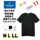 GUNZE グンゼ COOLMAGIC クールマジック VネックTシャツ/V首 紳士 メンズ 春夏 シャツ 鹿の子 吸収速乾 消臭加工 部屋干し対応 M L LL MC2515 MC2515H MC2515P