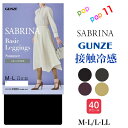 グンゼ サブリナ レディース 春夏 カラーレギンス 接触冷感 パンティ部メッシュ 10分丈 40デニール M-L L-LL UV 足首11hPa 吸放湿素材 まとわりつきにくい 静電気防止加工 スパッツ ペチレギ 重ねばきOK ソフトストレッチウエスト 定番 ベーシック GUNZE SABRINA SBL602