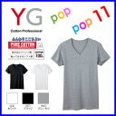 GUNZE（グンゼ）YG VネックTシャツ (紳士) 綿100％ コットン メンズ 男性用 紳士 Vネック Tシャツ 抗菌防臭加工 ビジネス 年間 M L LL 3L YV0015 YV0015V