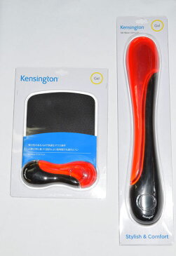 Kensington GEL Wave マウスパッド(K62402JP)/リストレスト(K62398JP)【セット/レッド】