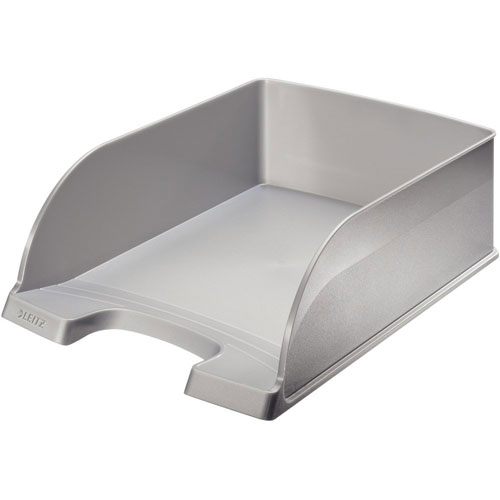 LEITZ ライツ プラス レタートレー【まとめ買い4個入】 ジャンボ A4 グレー 5233-00-85