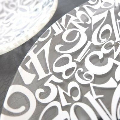 【ガラス用】ナンバー転写紙 ホワイト ポーセラーツ ポーセリンアート用転写紙 転写シート ポーセリン アート ポーセラーツ転写紙 モダンテイスト オリジナル 転...