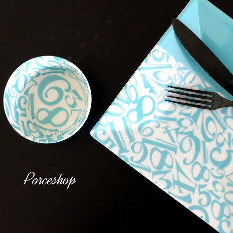 ポーセラーツ 転写紙 【白磁用】ナンバー転写紙 ブルークレール ポーセラーツ ポーセリンアート用転写紙 転写シート ポーセリン アート ポーセラーツ転写紙 モダ...