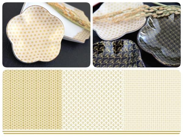 ポーセラーツ 転写紙 【白磁用】和柄3種類転写紙 雲母金 ポーセラーツ ポーセリンアート用転写紙 転写シート ポーセリン アート ポーセラーツ転写紙 和柄転写紙...