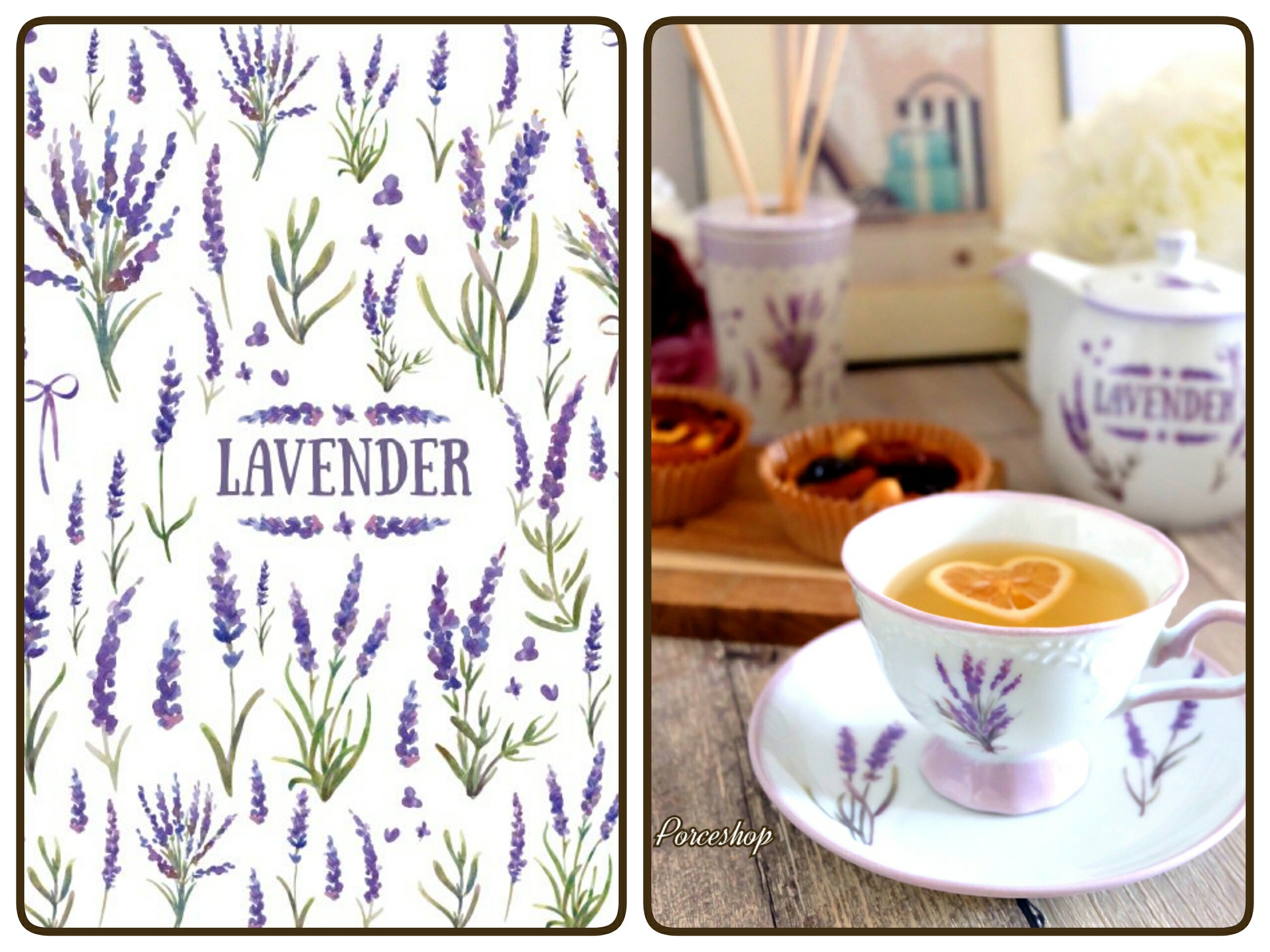 ポーセラーツ 転写紙 【白磁用】ラベンダー転写紙 ポーセラーツ用転写紙 紫の花 ポーセラーツ ポーセリンアート用 かわいい オシャレ ポーセリン ポーセラーツ転...