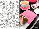 ポーセラーツ 転写紙 【白磁用】小鳥と桜とバタフライ転写紙 グレーポーセリン ポーセリンアート用転写紙 ポーセラーツ転写紙 和柄転写紙 サクラ 鳥 オリジナル ...