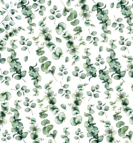 ポーセラーツ 転写紙 【白磁用】ユーカリ転写紙 フラワー ポーセラーツ ポーセリンアート用 かわいい ポーセラーツ転写紙 オリジナル 転写紙